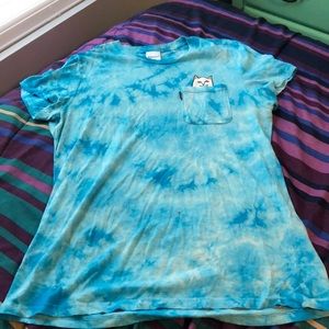 Tie dye cat shirt